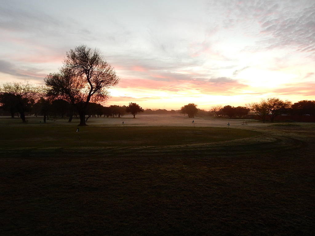 Golf course at dawn