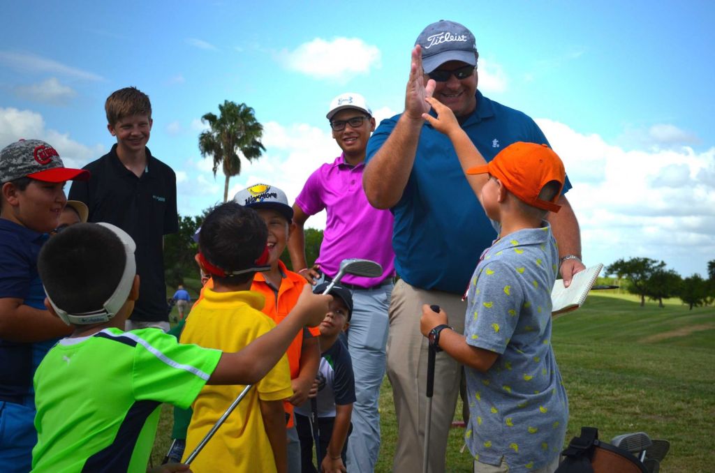 Instructor encouraging students